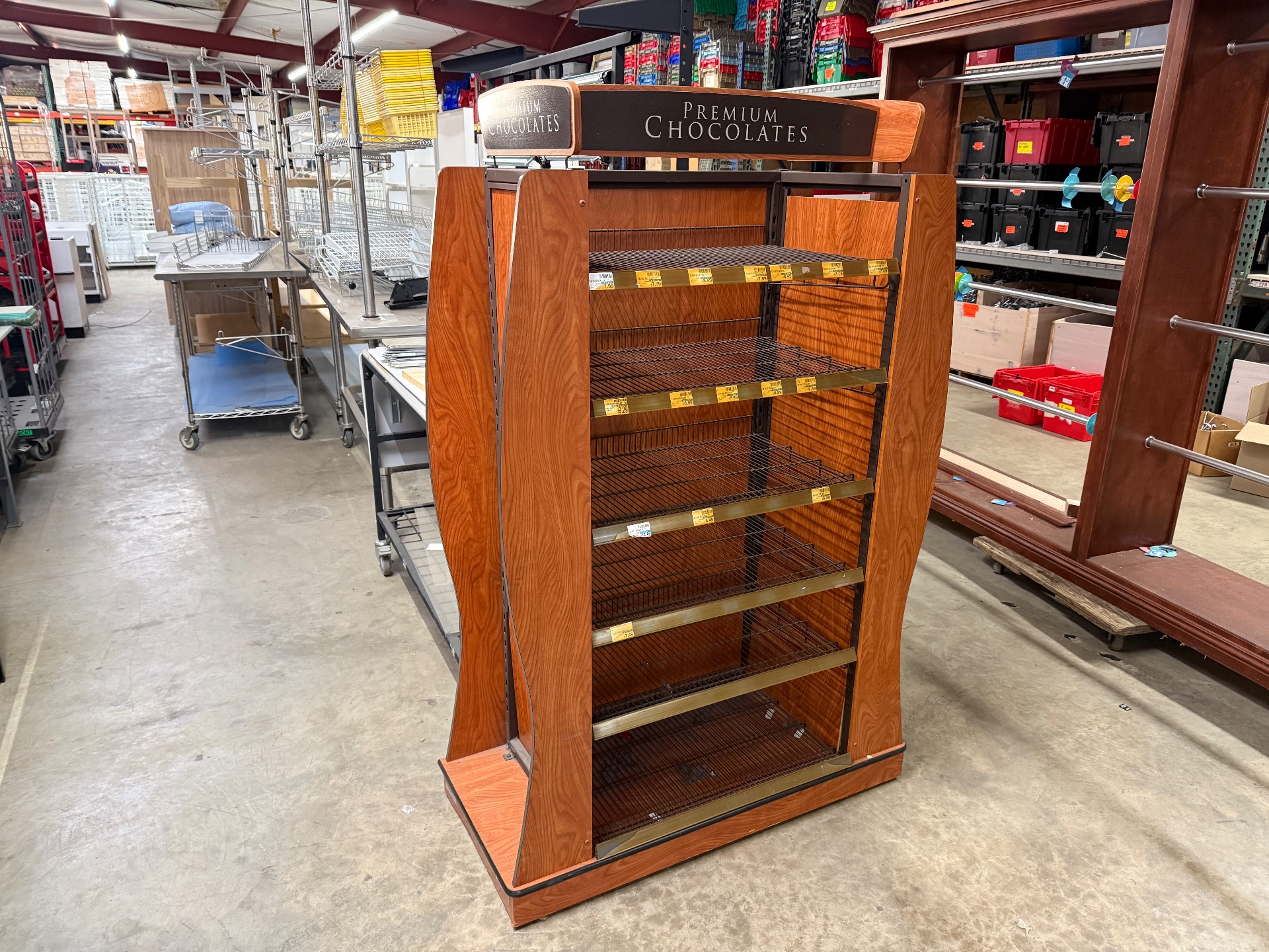 Used Premium Chocolates Display