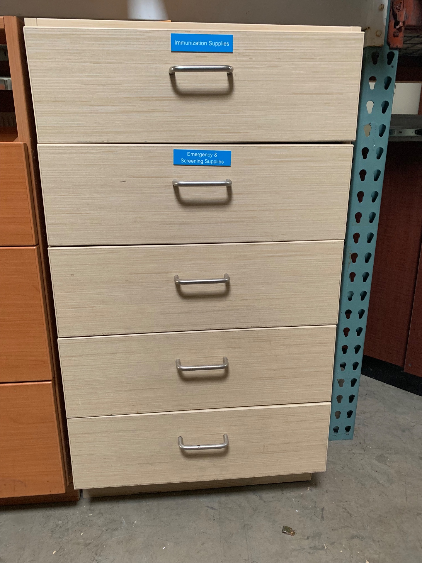 Used Under Counter 5 Drawer Unit