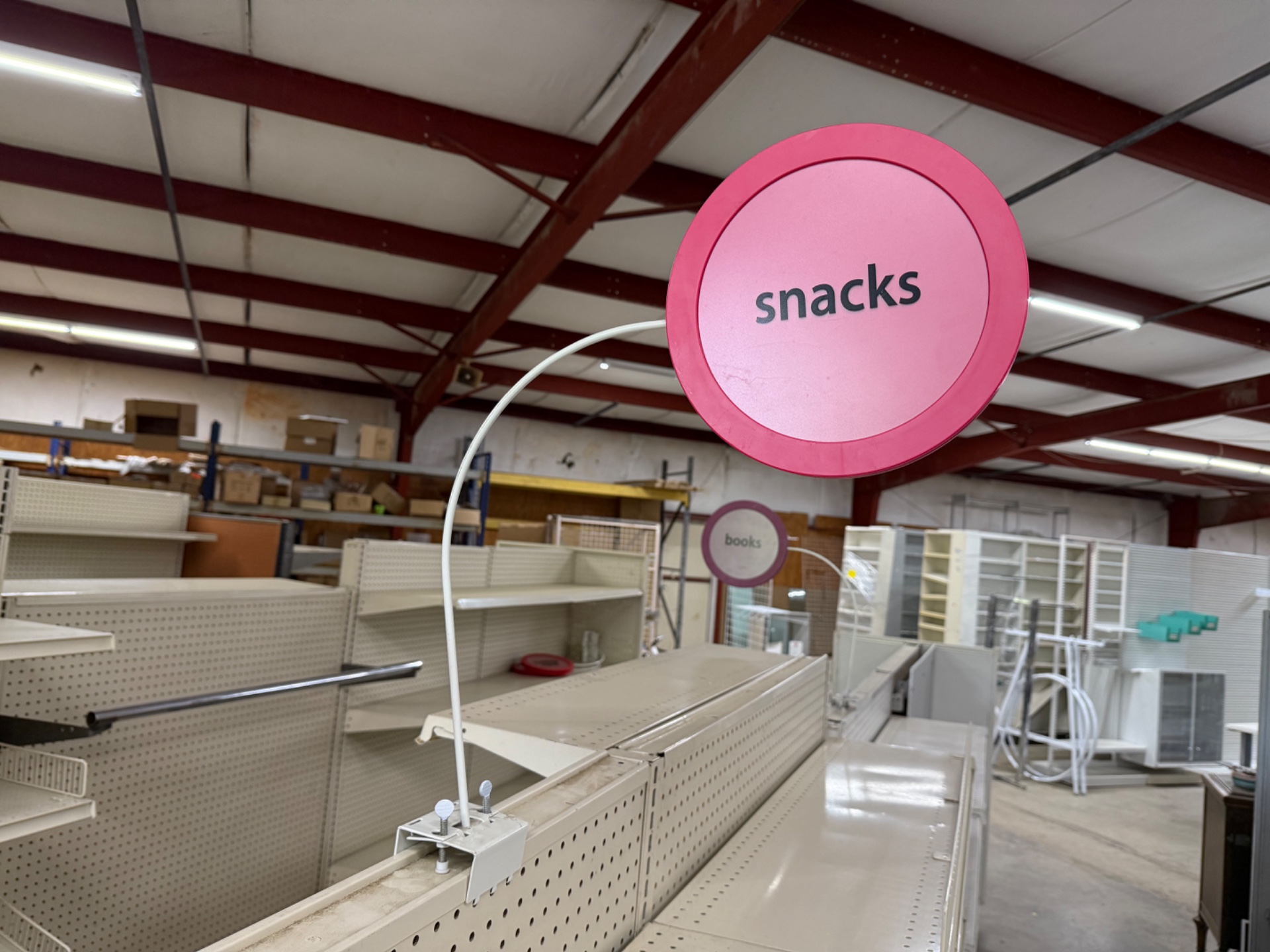 Used Gondola Shelving Signs
