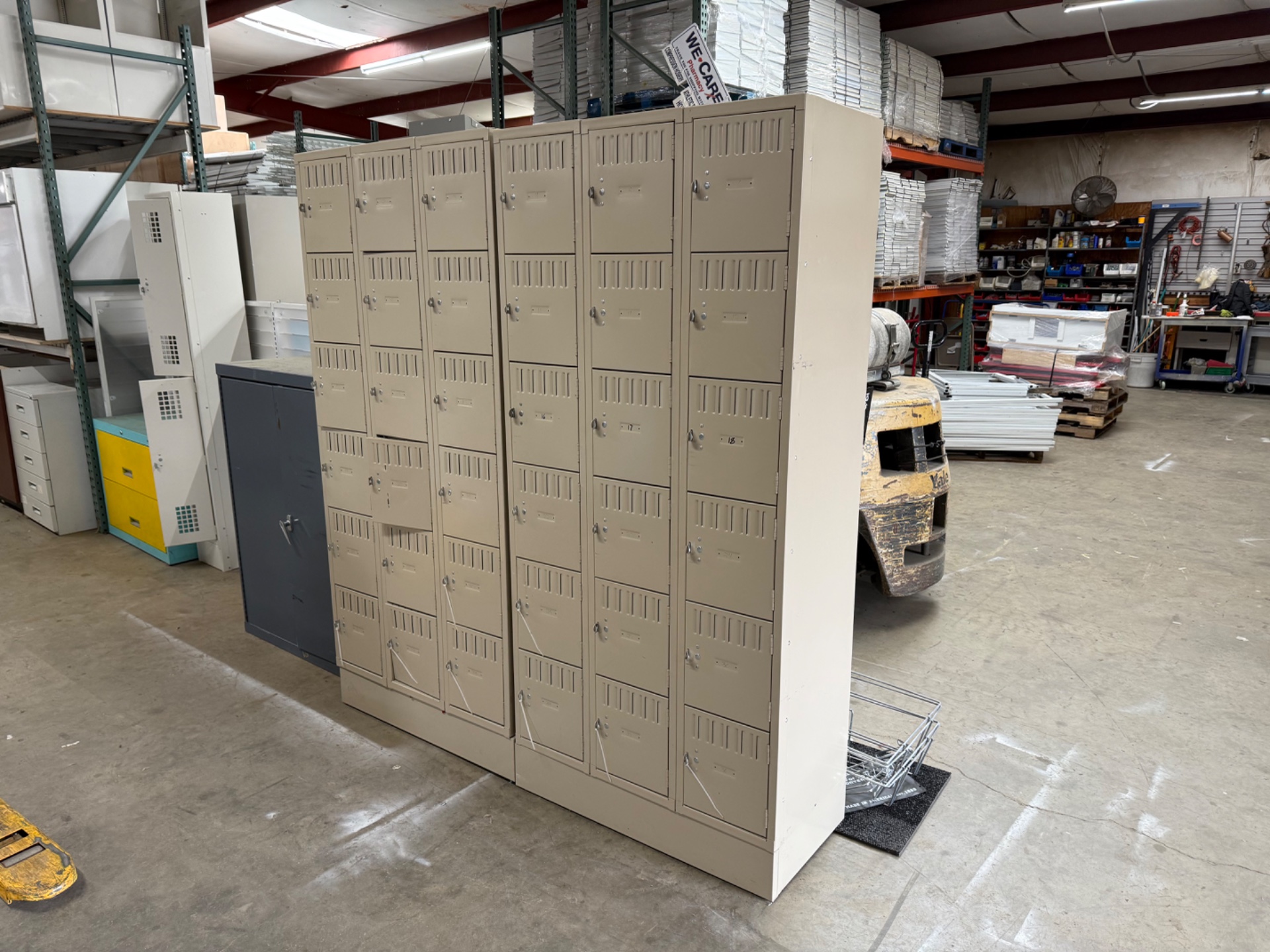 Used Stands of 6 Tier Lockers