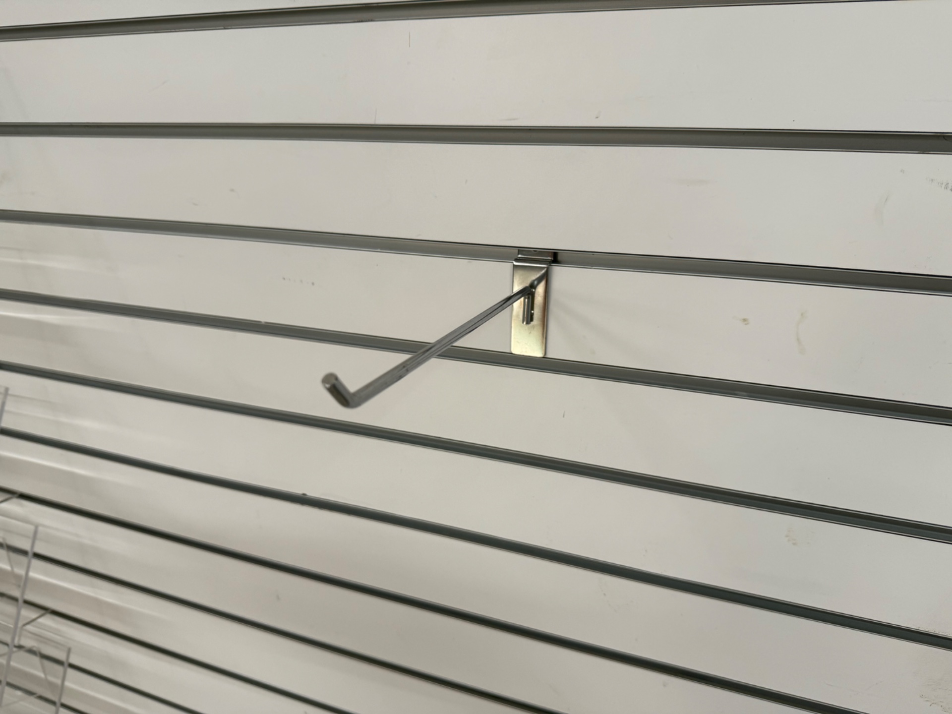 Used Chrome 10" Slatwall Hooks