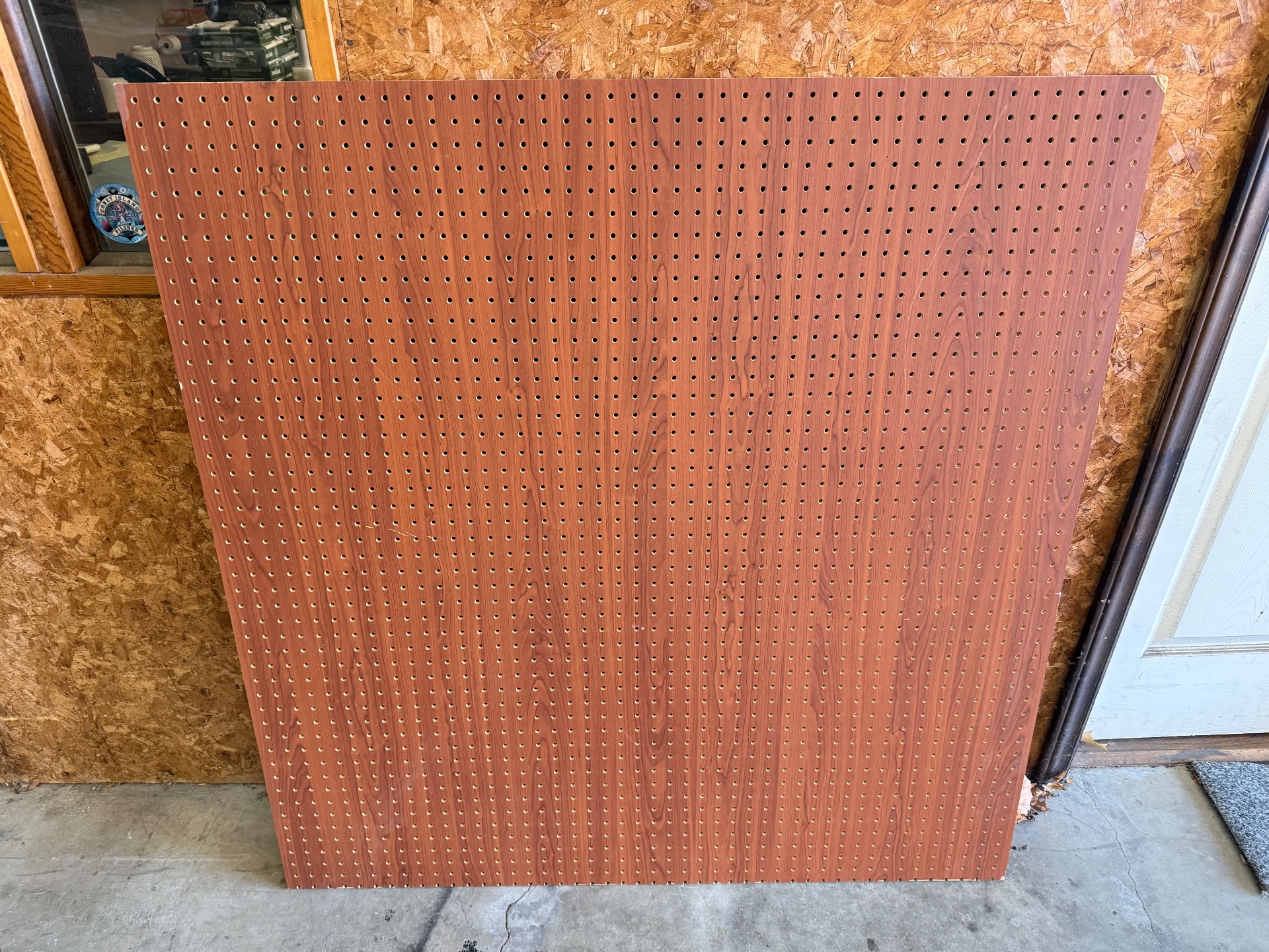 Used Woodgrain Pegboard Panels