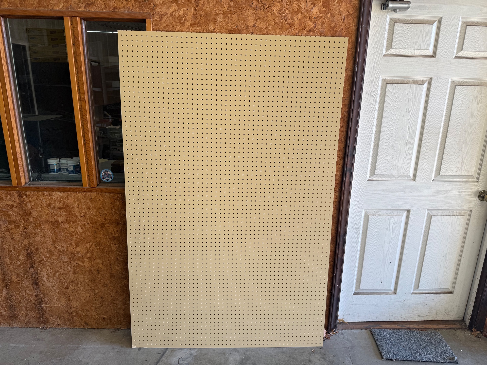 Used Tan Pegboard Panels