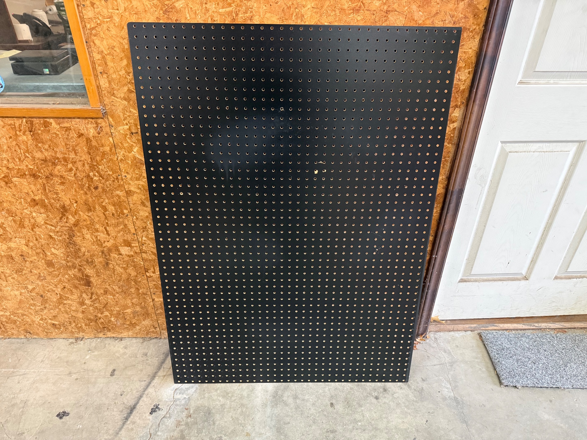 Used Black Pegboard Panels