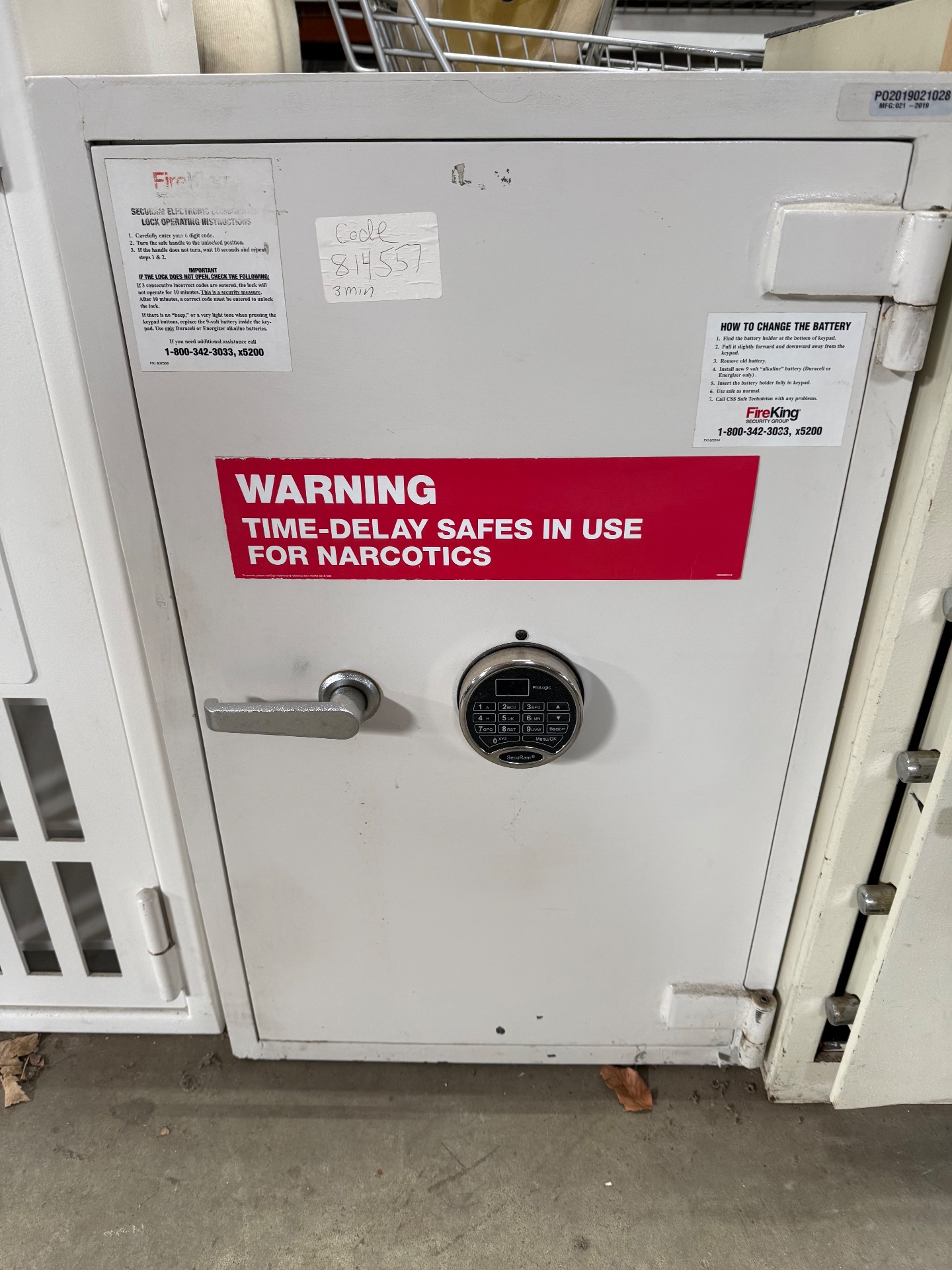 Used FireKing Narcotics Safe