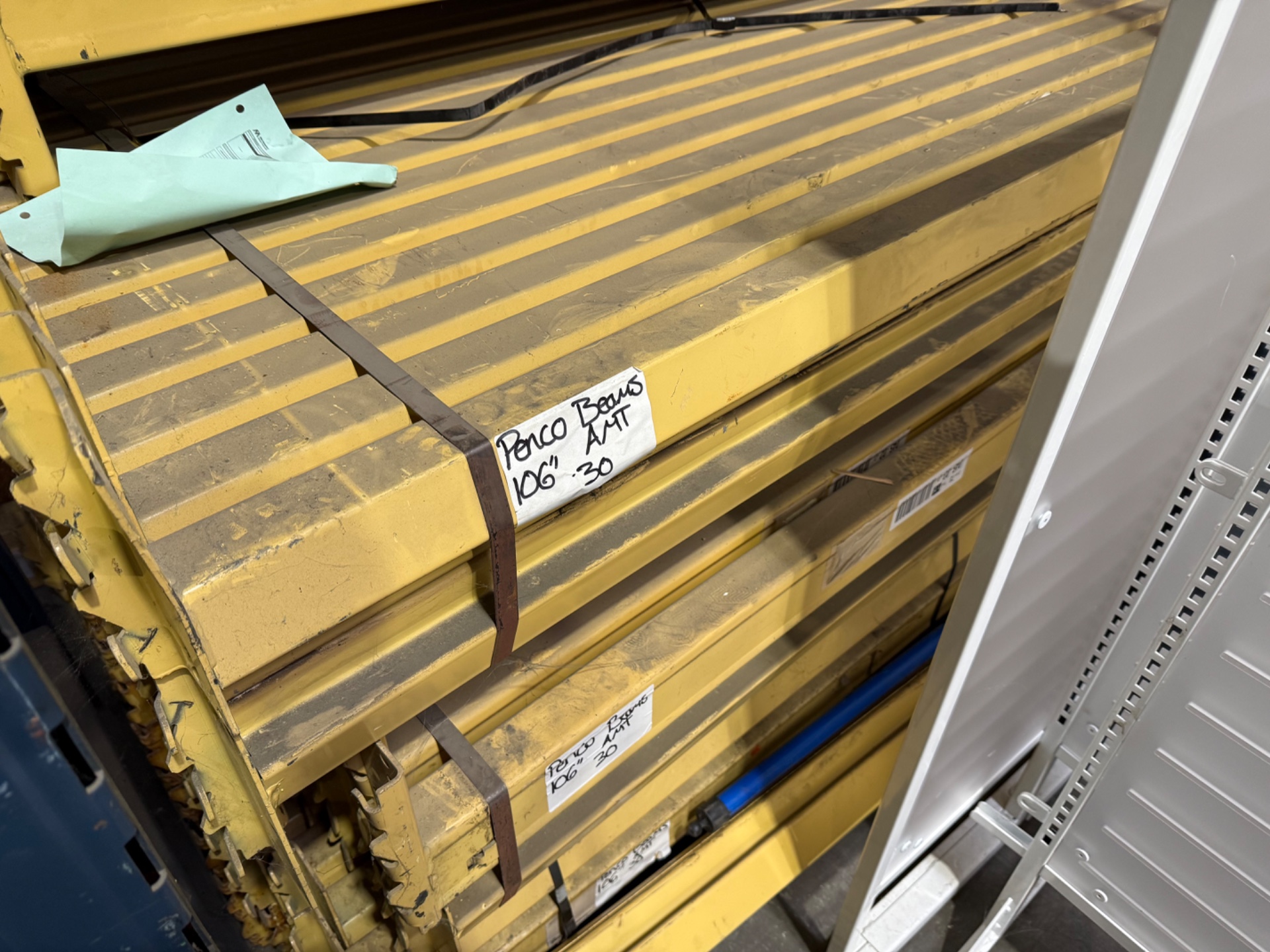 Used Penco Pallet Rack Beams