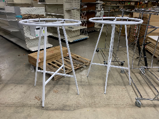 Used White Round Racks