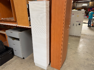 Used White Plastic Bins