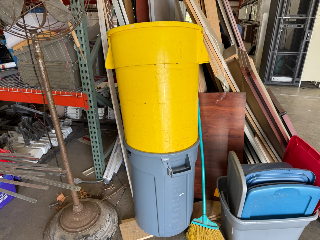 Used Assorted Trash Cans