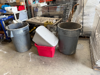 Used Assorted Trash Cans