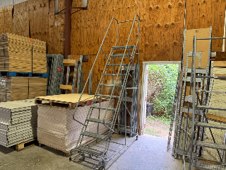 Used Uline 10 Step Rolling Ladder
