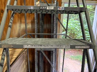 Used Uline 10 Step Rolling Ladder