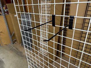Used Black 10" Gridwall Hooks