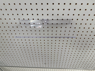 New Plexi Pegboard Shoe Shelves