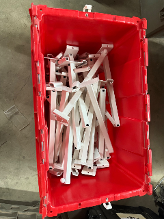 Used White Gridwall Faceouts