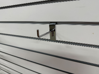 Used Chrome 4" Slatwall Hooks