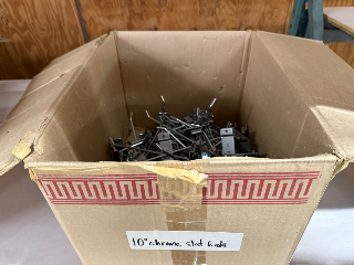 Used Chrome 10" Slatwall Hooks