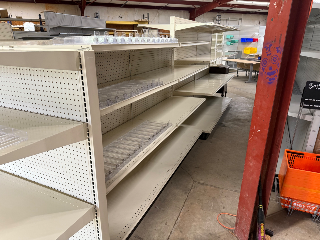 Used Floor Gondola Shelving