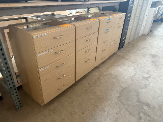 Used Under Counter 5 Drawer Unit
