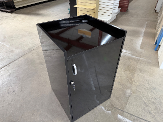 New Black Register Stand with Door