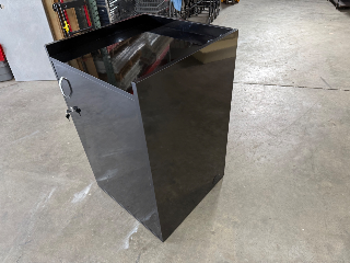 New Black Register Stand with Door