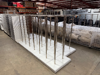 Chrome Pipe 2 Way Racks