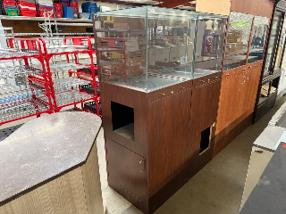 Used Display Tower Walnut finish Front Opening