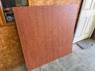 Used Woodgrain Pegboard Panels