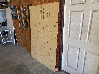 Used Tan Pegboard Panels