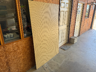 Used Tan Pegboard Panels