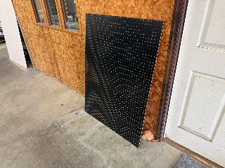 Used Black Pegboard Panels