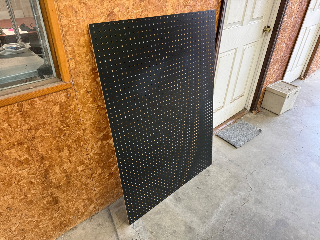 Used Black Pegboard Panels