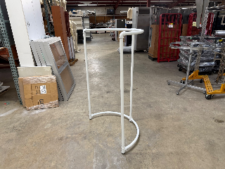 Used White Pipe Half Round Racks