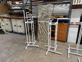 Used White Pipe Four Way Racks