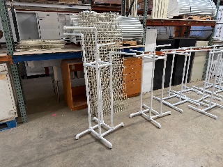 Used White Pipe Four Way Racks