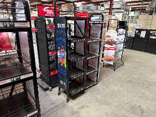 Used Black Soda Displays