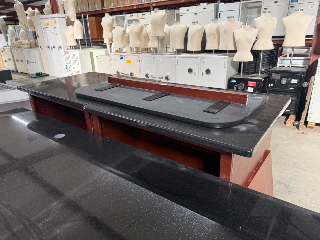 Used Granite Top Double Sided Shelf Units