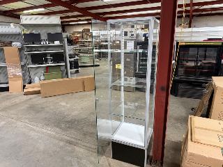 Used Glass Tower Display Cases