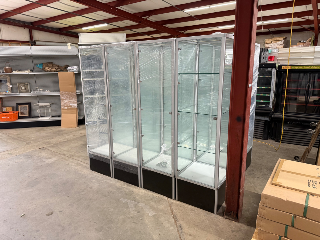 Used Glass Tower Display Cases